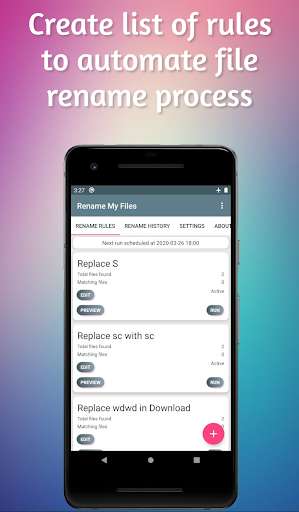 Run android online APK Rename My Files from MyAndroid or emulate Rename My Files using MyAndroid