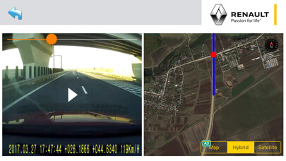 Emulate iPhone app Renault Dashcam using MyAndroid