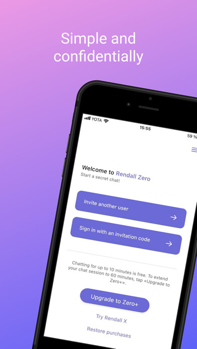 Emulate iPhone app Rendall Zero — DealRoom using MyAndroid