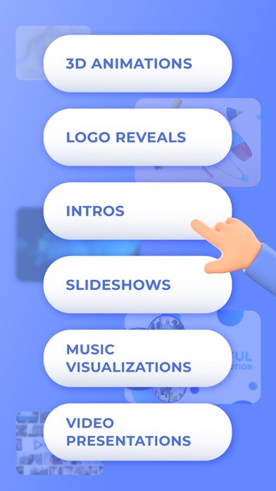 Emulate iPhone app Renderforest Intro & Animation using MyAndroid