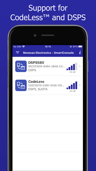 Emulate iPhone app Renesas SmartConsole using MyAndroid Emulate iPhone app Renesas SmartConsole using MyAndroid