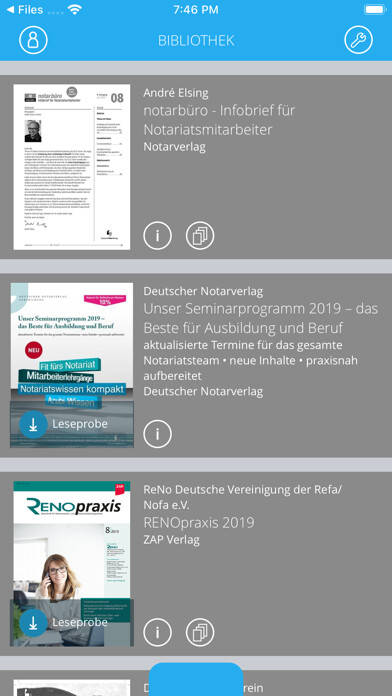 Emulate iPhone app ReNoSmart - Online-Bibliothek using MyAndroid