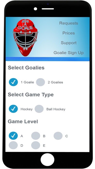 Emulate iPhone app Rent A Goalie - Calgary using MyAndroid Emulate iPhone app Rent A Goalie - Calgary using MyAndroid