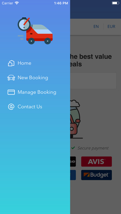 Emulate iPhone app Rental Cars - Rent a Car using MyAndroid Emulate iPhone app Rental Cars - Rent a Car using MyAndroid