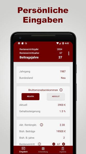 Run android online APK Rentenrechner Pro - Ihre Rente from MyAndroid or emulate Rentenrechner Pro - Ihre Rente using MyAndroid