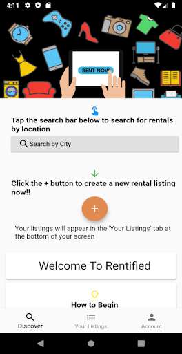Run android online APK Rentified from MyAndroid or emulate Rentified using MyAndroid