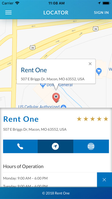 Emulate iPhone app Rent One Customer Portal using MyAndroid
