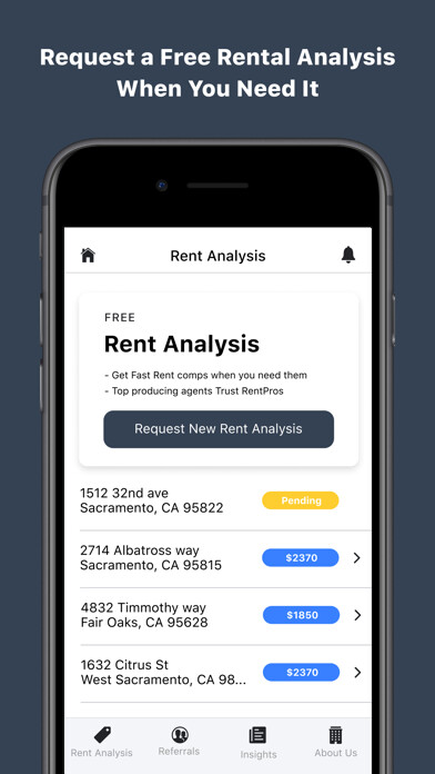 Emulate iPhone app RentPros for Realtors using MyAndroid