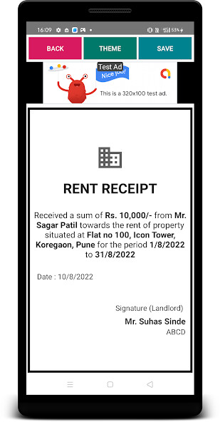 Run android online APK Rent Receipt Generator from MyAndroid or emulate Rent Receipt Generator using MyAndroid