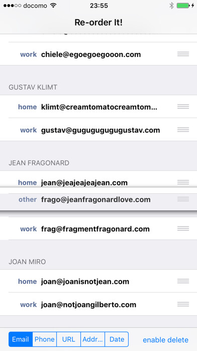 Emulate iPhone app Reorder It! using MyAndroid Emulate iPhone app Reorder It! using MyAndroid