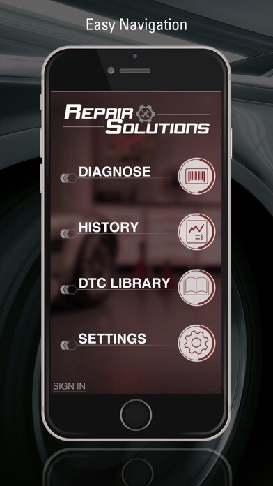Emulate iPhone app RepairSolutions using MyAndroid