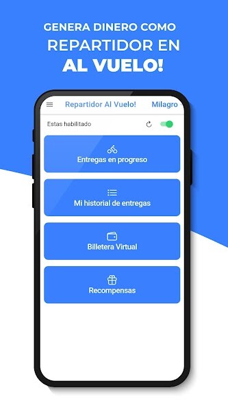 Run android online APK Repartidor Al Vuelo! from MyAndroid or emulate Repartidor Al Vuelo! using MyAndroid
