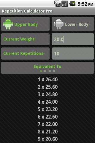 Emulate Android APK Rep Calc Lite (1 Rep Max) Emulate Android APK Rep Calc Lite (1 Rep Max)