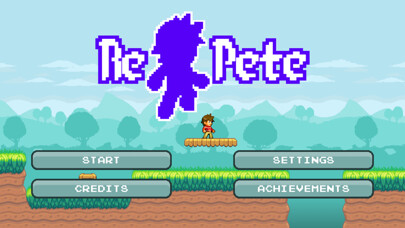 Emulate iPhone app RePete - A Time Travel Puzzle Platformer using MyAndroid