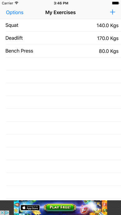 Emulate iPhone app RepMax Percentage using MyAndroid