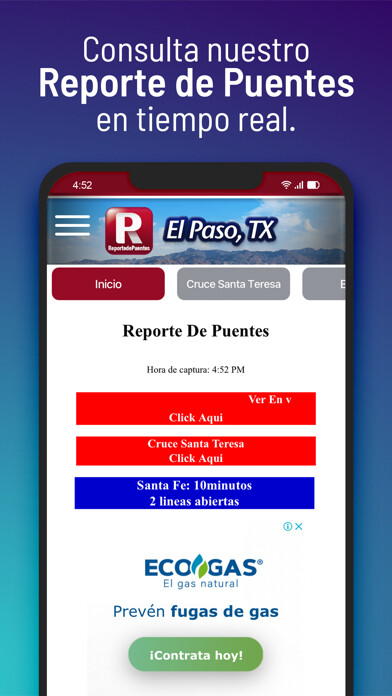 Emulate iPhone app ReportedePuentes.com using MyAndroid Emulate iPhone app ReportedePuentes.com using MyAndroid