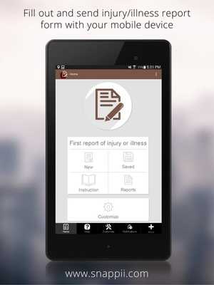 Emulate Android APK Report of Injury or Illness Emulate Android APK Report of Injury or Illness