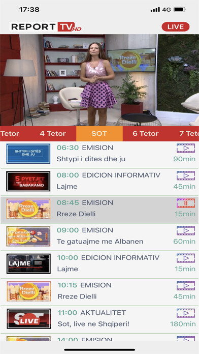 Emulate iPhone app ReportTV using MyAndroid