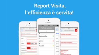 Emulate iPhone app Report Visita - Contatti Aziende using MyAndroid