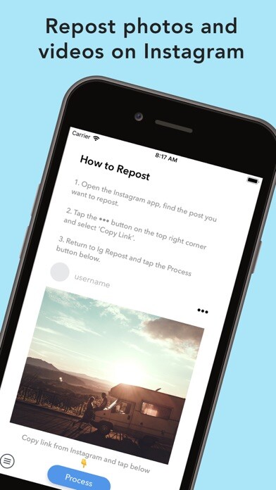 Emulate iPhone app Repost #1 for Instagram using MyAndroid