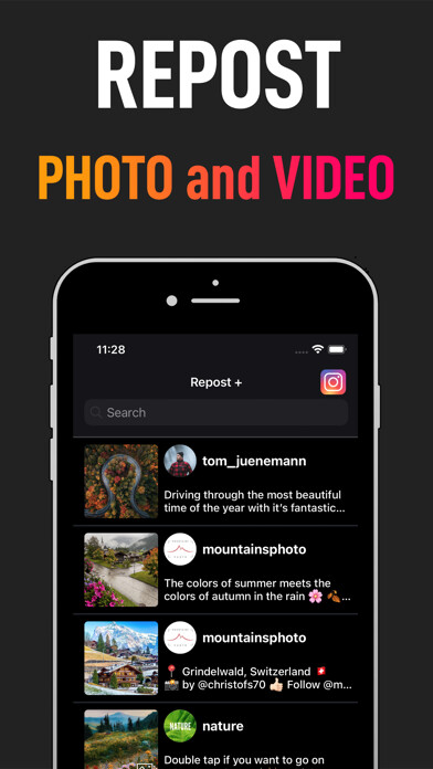 Emulate iPhone app Reposter Instant Save InSaver using MyAndroid Emulate iPhone app Reposter Instant Save InSaver using MyAndroid