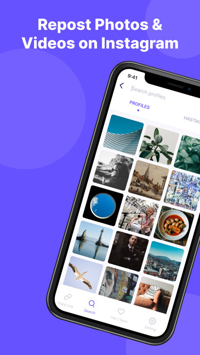 Emulate iPhone app Repost Photos & Video Posts using MyAndroid