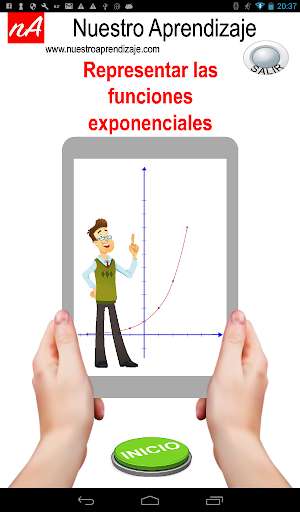 Run android online APK Representando graficamente funciones exponenciales from MyAndroid or emulate Representando graficamente funciones exponenciales using MyAndroid
