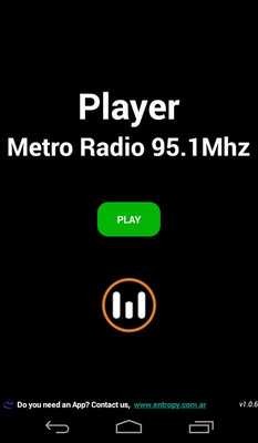 Emulate Android APK Reproductor Radio Metro