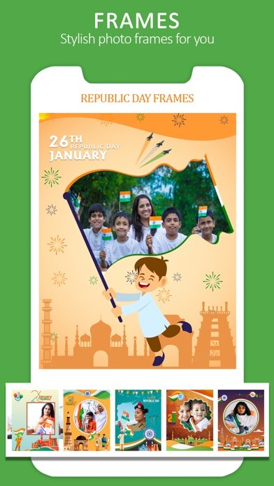 Emulate iPhone app Republic day Photo Frames App using MyAndroid Emulate iPhone app Republic day Photo Frames App using MyAndroid