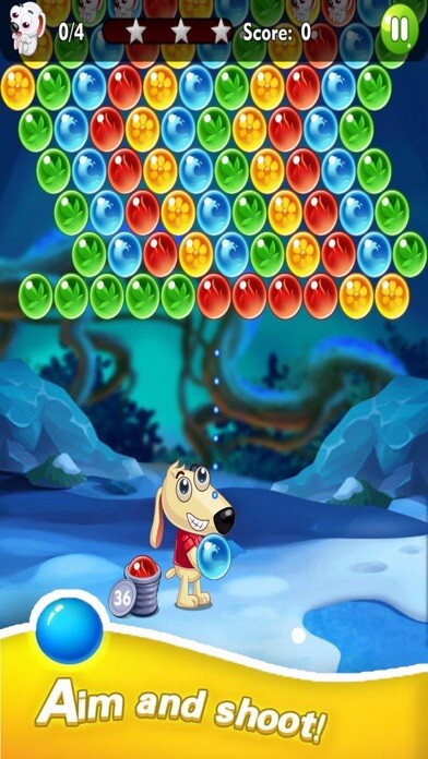 Emulate iPhone app Rescue Dog Bubble using MyAndroid