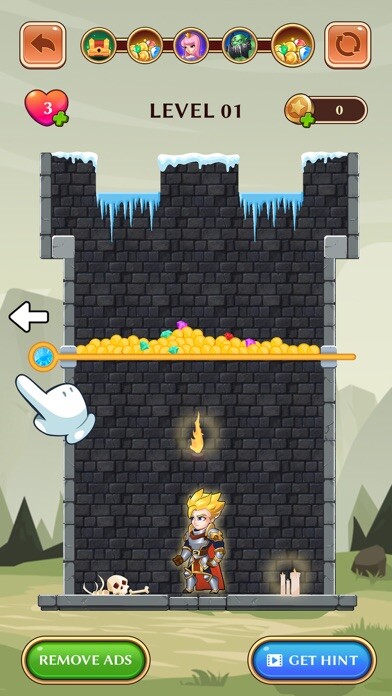 Emulate iPhone app Rescue The Hero - Hero Wars using MyAndroid Emulate iPhone app Rescue The Hero - Hero Wars using MyAndroid