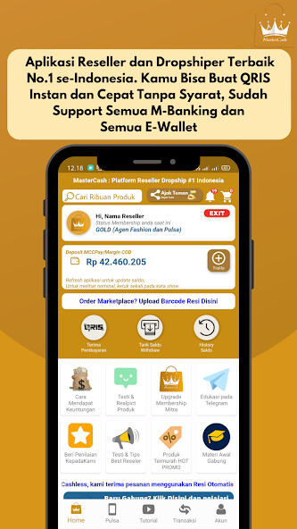 Run android online APK Reseller Dropship - MasterCash from MyAndroid or emulate Reseller Dropship - MasterCash using MyAndroid Run android online APK Reseller Dropship - MasterCash from MyAndroid or emulate Reseller Dropship - MasterCash using MyAndroid