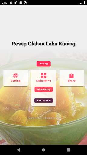 Run android online APK Resep Aneka Jenis Olahan Labu Kuning - Waluh from MyAndroid or emulate Resep Aneka Jenis Olahan Labu Kuning - Waluh using MyAndroid
