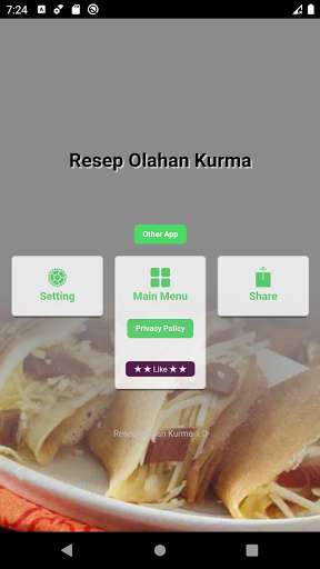 Run android online APK Resep Aneka Olahan Kurma from MyAndroid or emulate Resep Aneka Olahan Kurma using MyAndroid