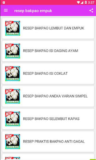 Run android online APK Resep Bakpao Empuk from MyAndroid or emulate Resep Bakpao Empuk using MyAndroid