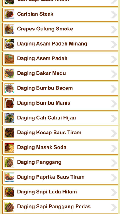 Emulate iPhone app Resep Daging Indonesia using MyAndroid Emulate iPhone app Resep Daging Indonesia using MyAndroid