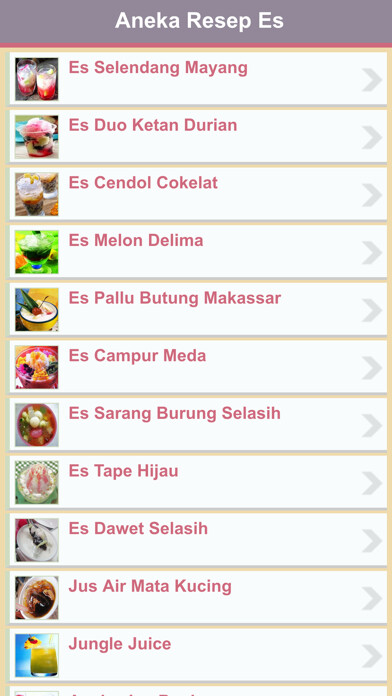 Emulate iPhone app Resep Es Indonesia using MyAndroid Emulate iPhone app Resep Es Indonesia using MyAndroid
