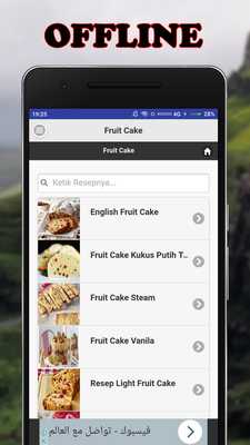 Emulate Android APK Resep Fruit Cake
