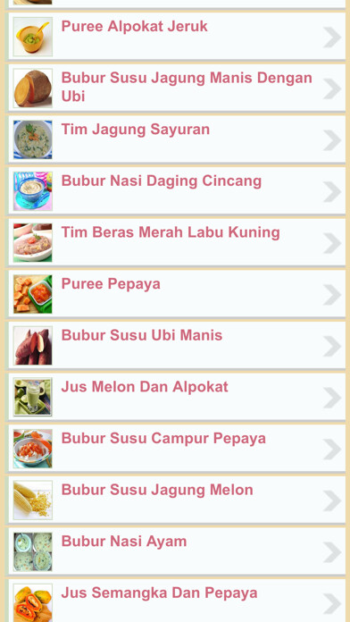 Emulate iPhone app Resep Masakan Bayi using MyAndroid Emulate iPhone app Resep Masakan Bayi using MyAndroid