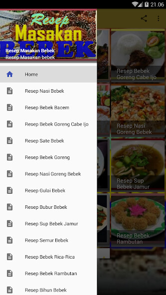Run android online APK Resep Masakan Bebek from MyAndroid or emulate Resep Masakan Bebek using MyAndroid