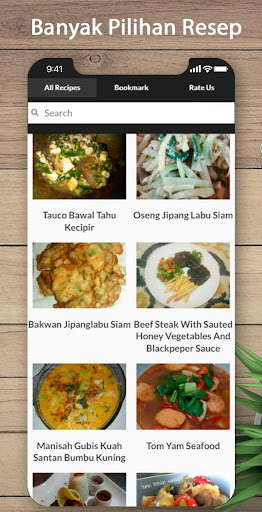 Run android online APK Resep Masakan Rumahan Pilihan from MyAndroid or emulate Resep Masakan Rumahan Pilihan using MyAndroid