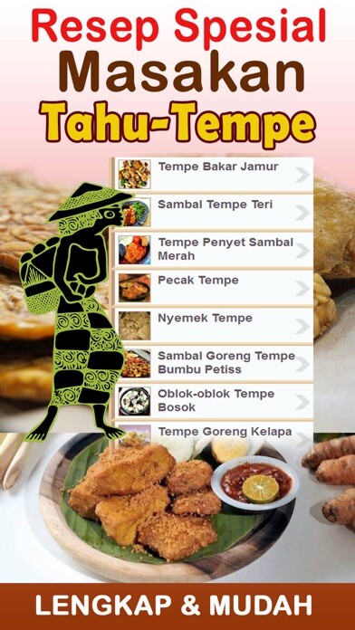 Emulate iPhone app Resep Masakan Tahu Tempe using MyAndroid Emulate iPhone app Resep Masakan Tahu Tempe using MyAndroid