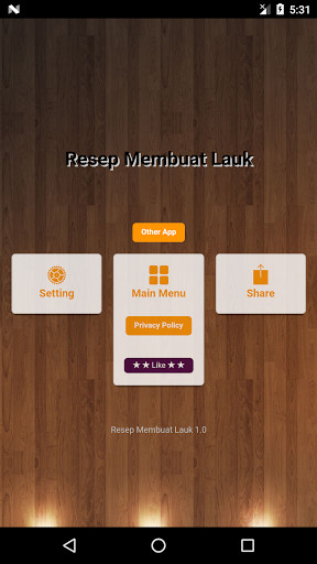 Run android online APK Resep Membuat Aneka Lauk Lezat from MyAndroid or emulate Resep Membuat Aneka Lauk Lezat using MyAndroid