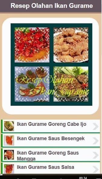 Run android online APK Resep Olahan Ikan Gurame from MyAndroid or emulate Resep Olahan Ikan Gurame using MyAndroid