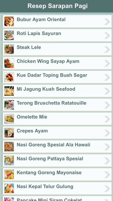 Emulate iPhone app Resep Sarapan Pagi using MyAndroid Emulate iPhone app Resep Sarapan Pagi using MyAndroid