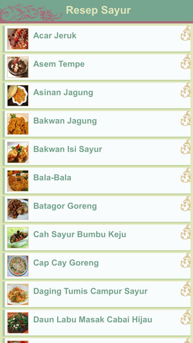 Emulate iPhone app Resep Sayur Indonesia using MyAndroid Emulate iPhone app Resep Sayur Indonesia using MyAndroid
