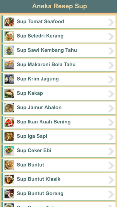 Emulate iPhone app Resep Sup Indonesia using MyAndroid Emulate iPhone app Resep Sup Indonesia using MyAndroid