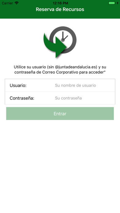 Emulate iPhone app Reserva de Recursos using MyAndroid Emulate iPhone app Reserva de Recursos using MyAndroid