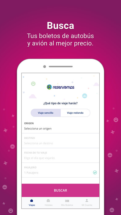 Emulate iPhone app Reservamos - Autobús y Avión using MyAndroid Emulate iPhone app Reservamos - Autobús y Avión using MyAndroid