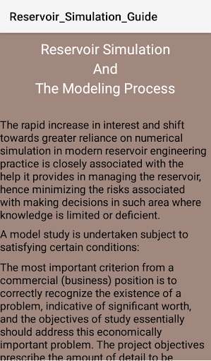Run android online APK Reservoir_Simulation_Guide from MyAndroid or emulate Reservoir_Simulation_Guide using MyAndroid